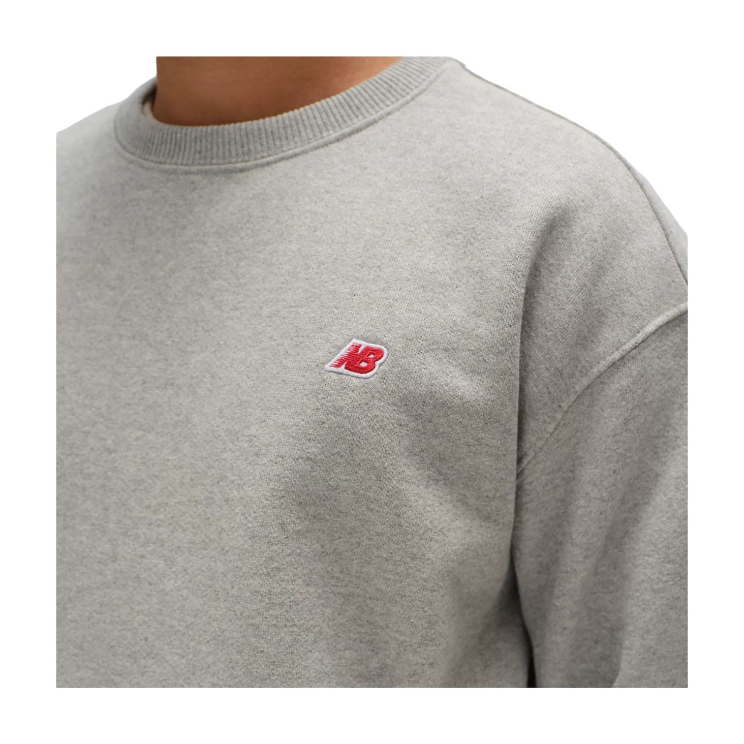 New Balance Made in USA Core Crewneck Sweatshirt Asia Sizing 'Athletic Grey' MT43541AG
