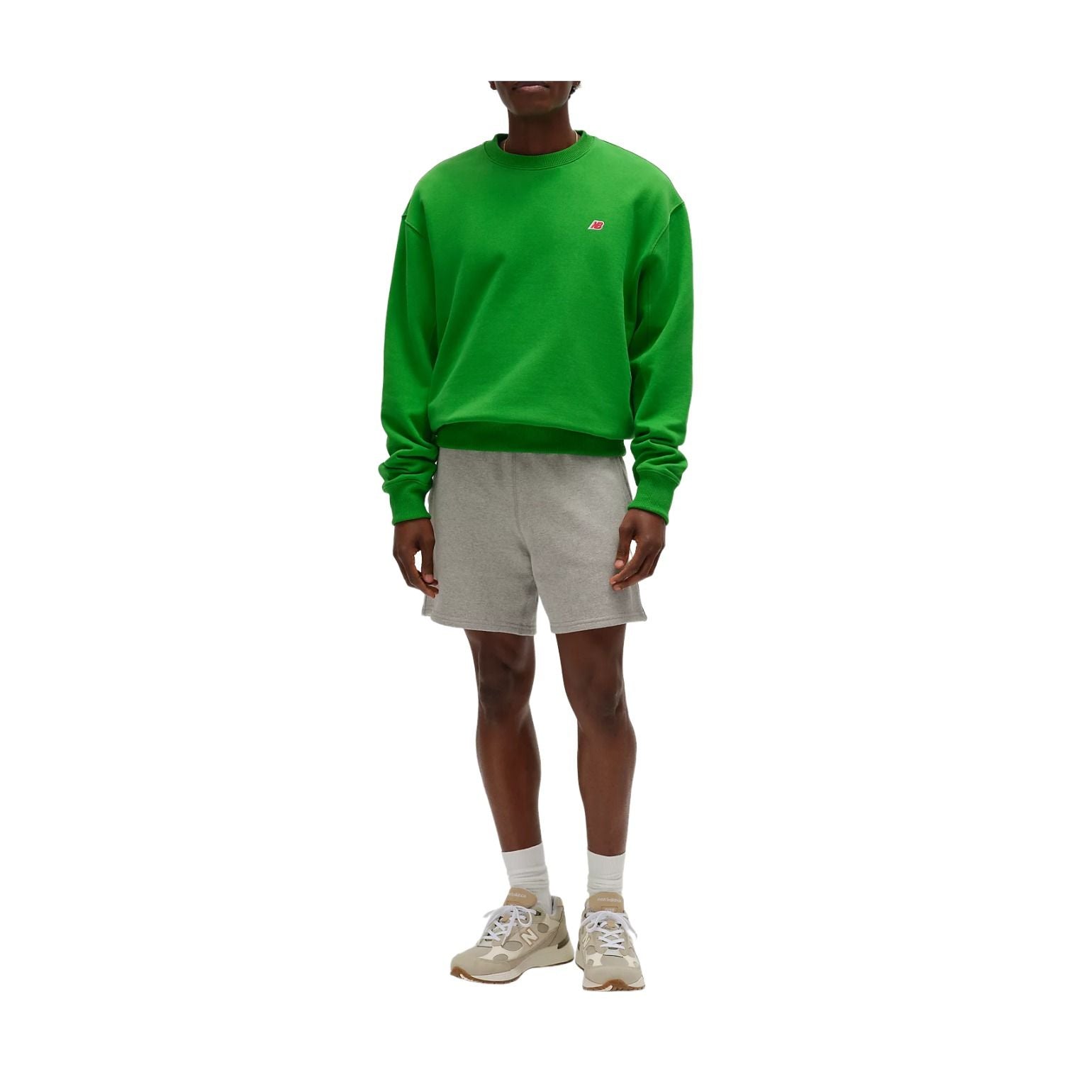 New Balance Made in USA Core Crewneck Sweatshirt Asia Sizing 'Alpine Green' MT43541AGN