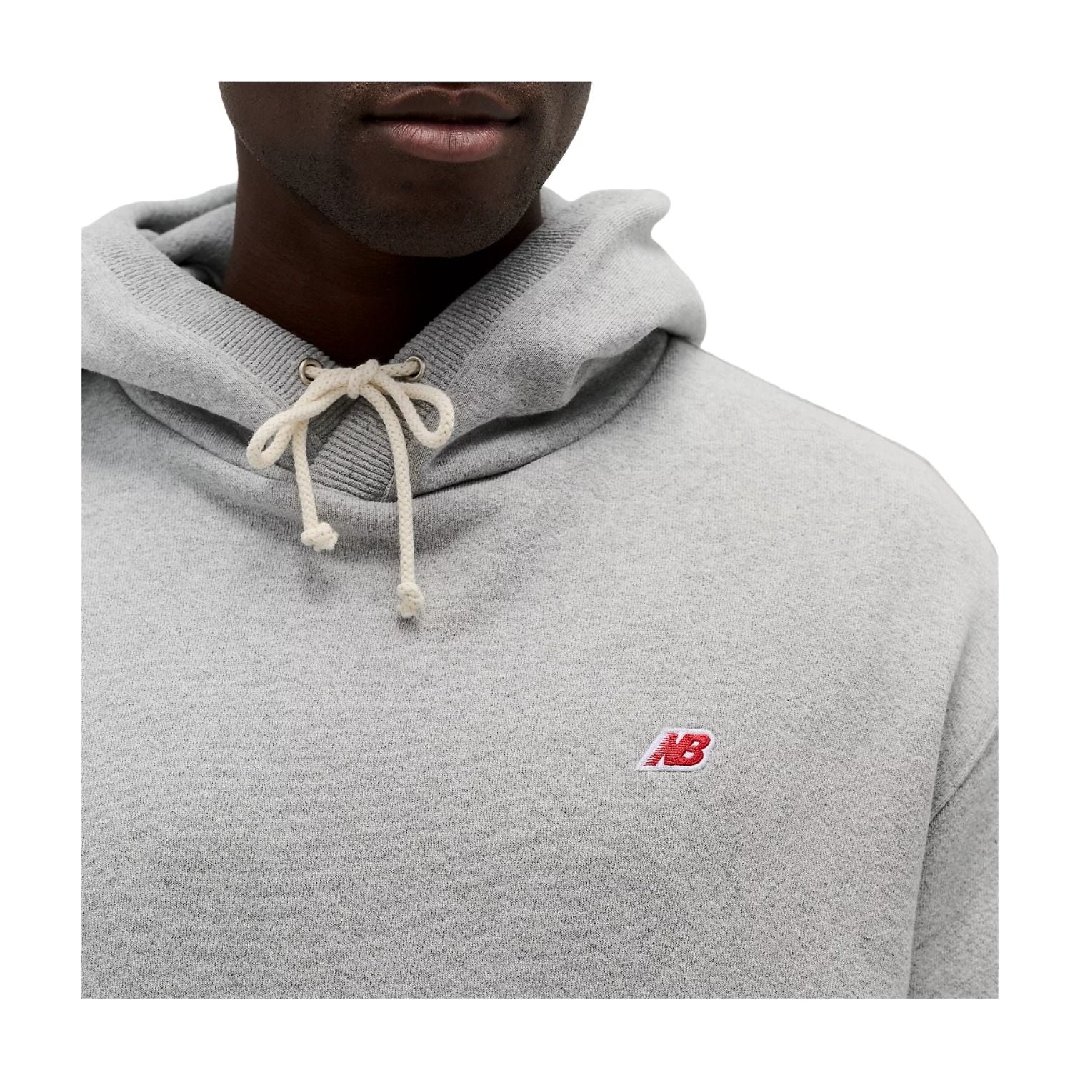 New Balance Made in USA Core Hoodie Asia Sizing 'Athletic Grey' MT43546AG