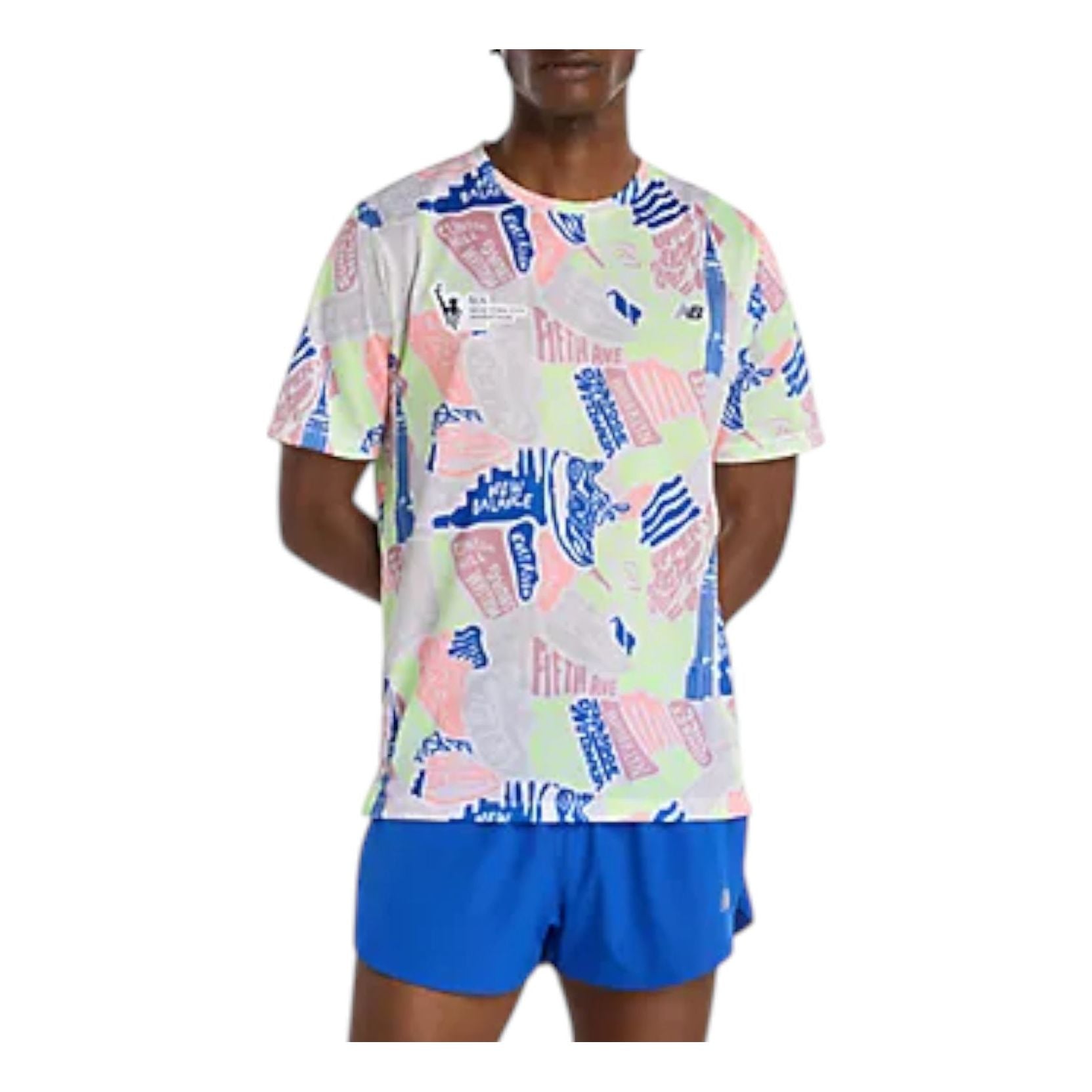 New Balance NYC Marathon Athletics T-Shirt Asia Sizing 'Multi Color' MT53254MMLT