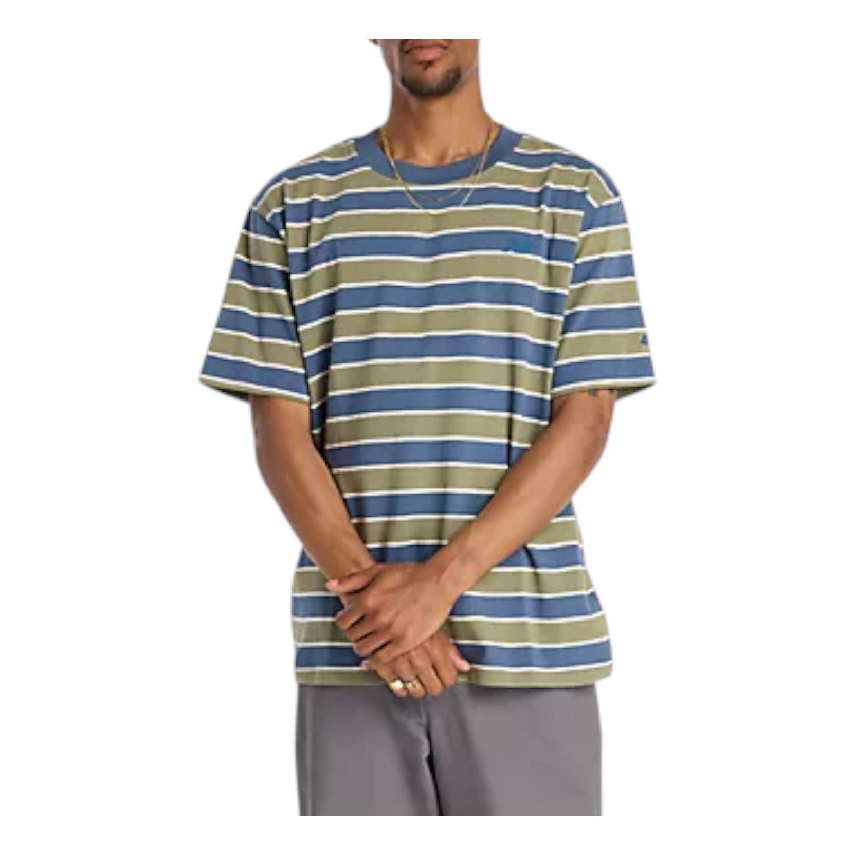 New Balance Thin Stripe T-Shirt Asia Sizing 'Vintage Indigo' MT53700VTI