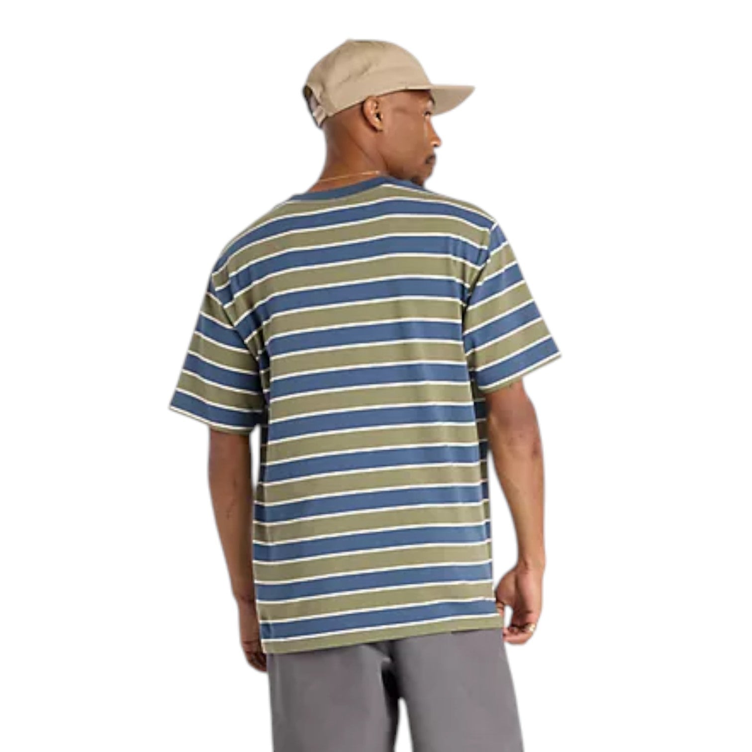 New Balance Thin Stripe T-Shirt Asia Sizing 'Vintage Indigo' MT53700VTI