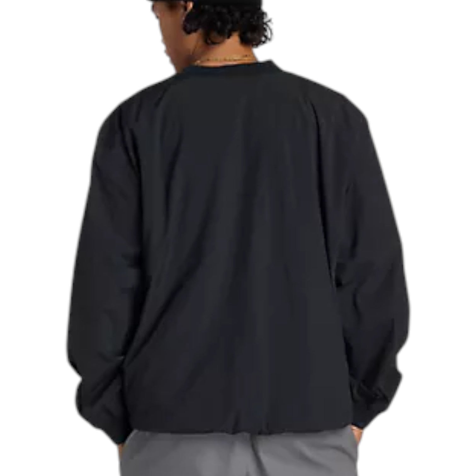 New Balance Numeric Woven Crew Oversized Asia Sizing 'Black' MT53702BK