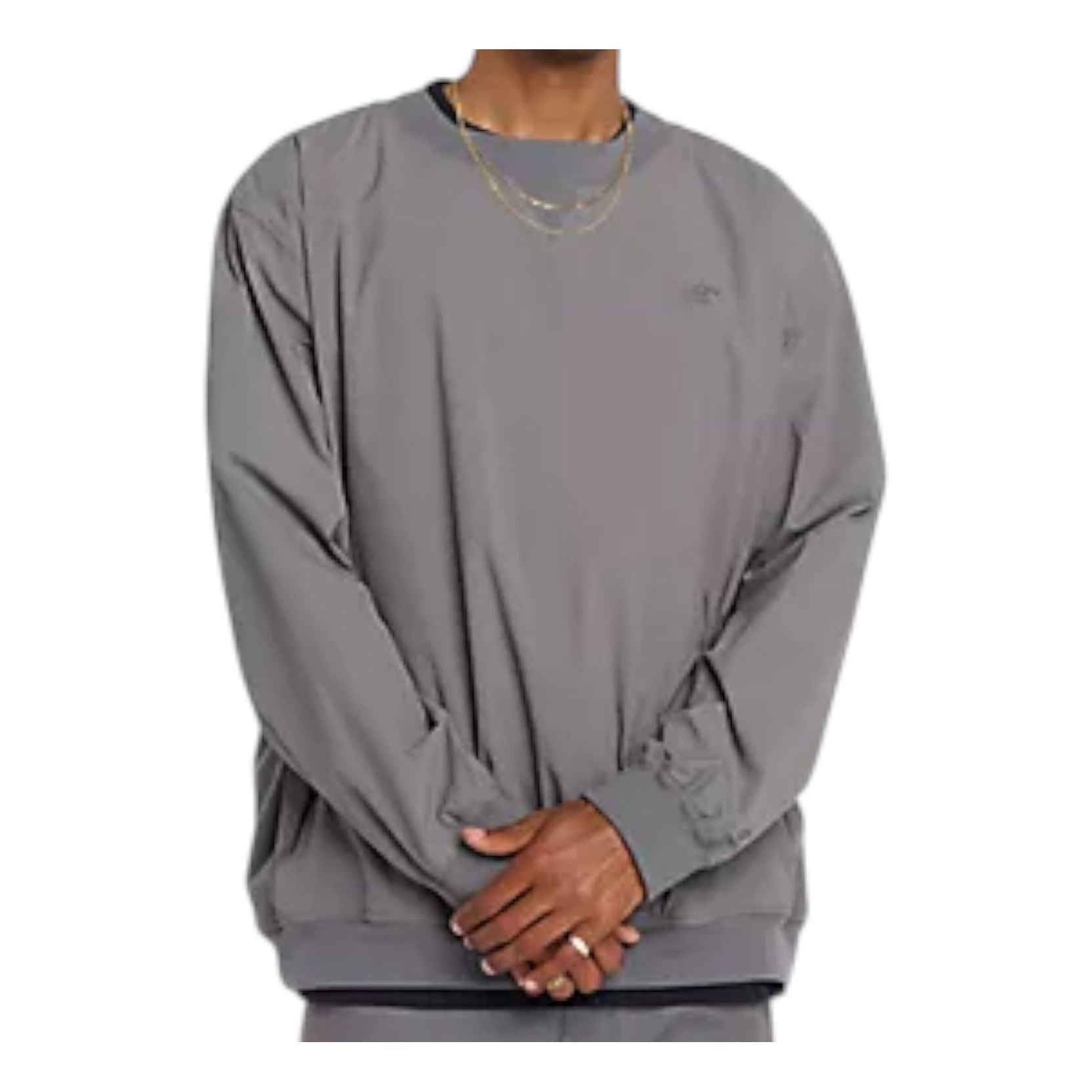 New Balance Numeric Woven Crew Oversized Asia Sizing 'Castlerock' MT53702CAS