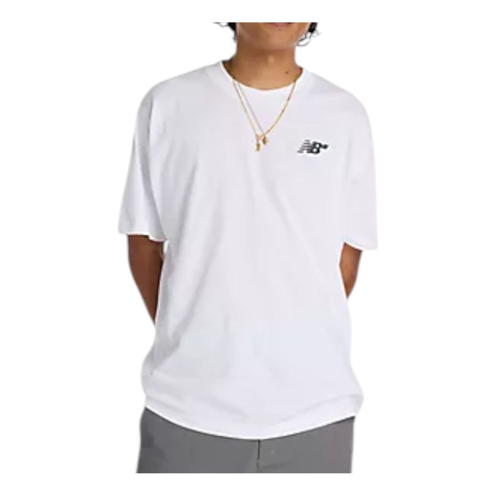 New Balance Numeric Small Logo Relaxed-Fit T-Shirt Asia Sizing 'White' MT53706WT