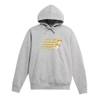 New Balance Metallic Relaxed-Fit Hoodie Asia Sizing 'Athletic Grey' MT53824AG