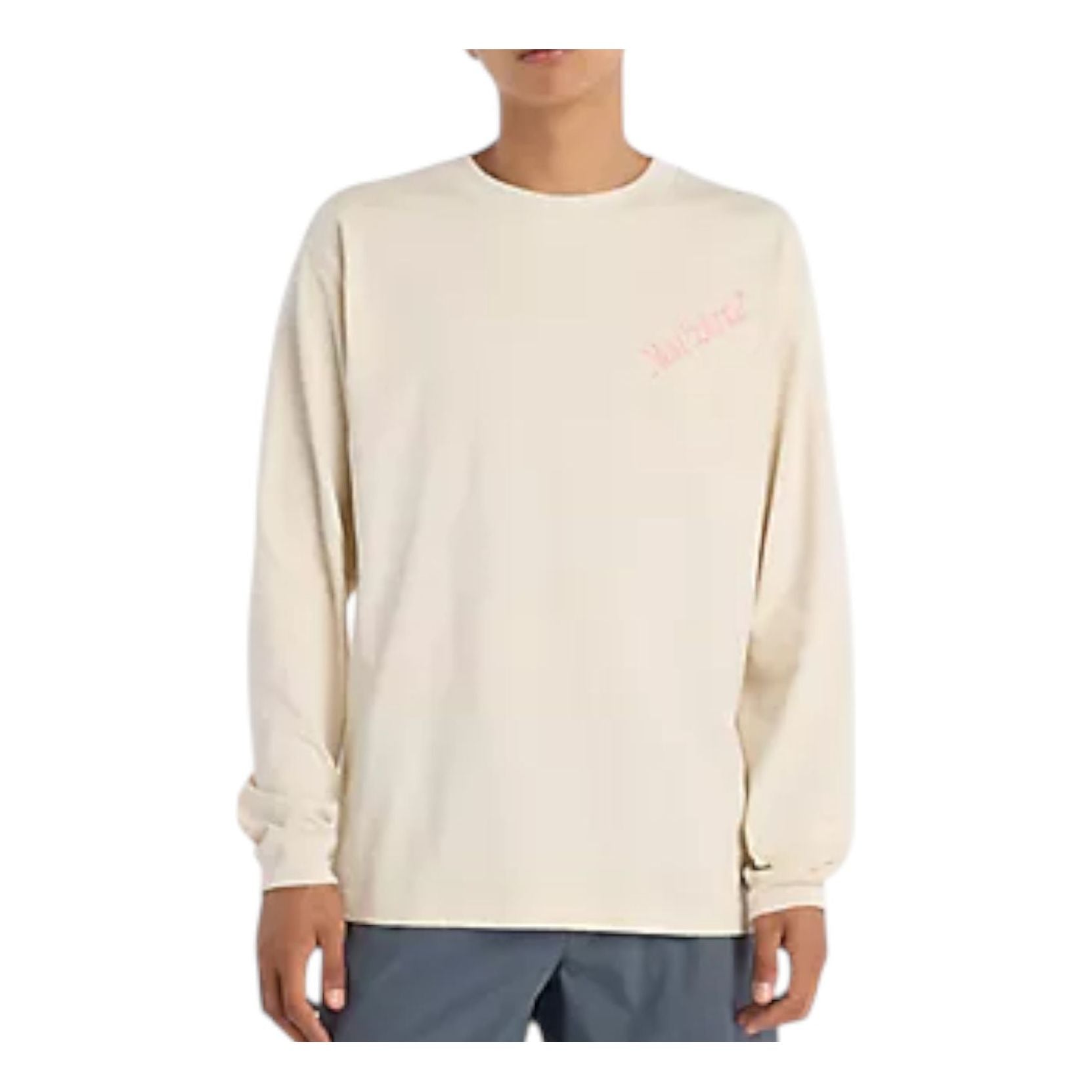New Balance Athletics Runners Map Long Sleeve Relaxed-Fit Asia Sizing 'Linen' MT53917LIN