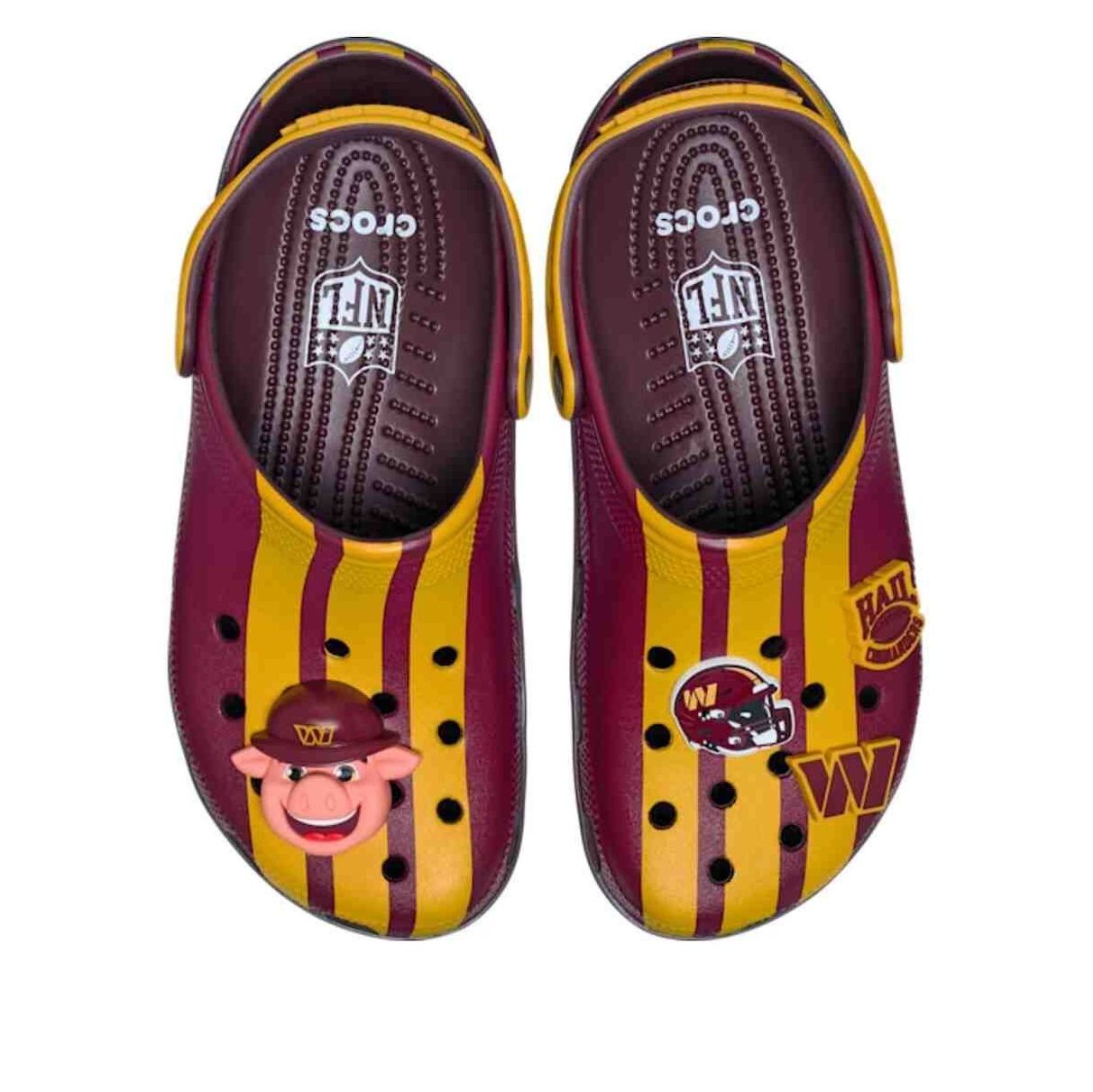 Crocs x NFL Classic Clog Washington Commanders 'Burgundy Gold' 213175-90H