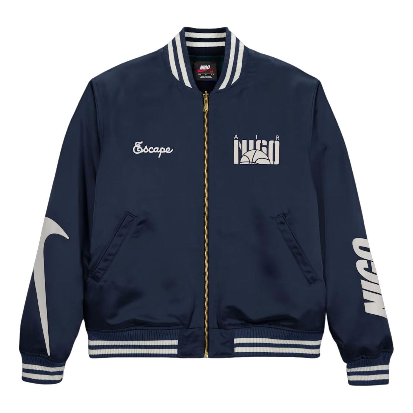 Nike x NIGO Souvenir Jacket 'Midnight Navy Black' HQ7525-410