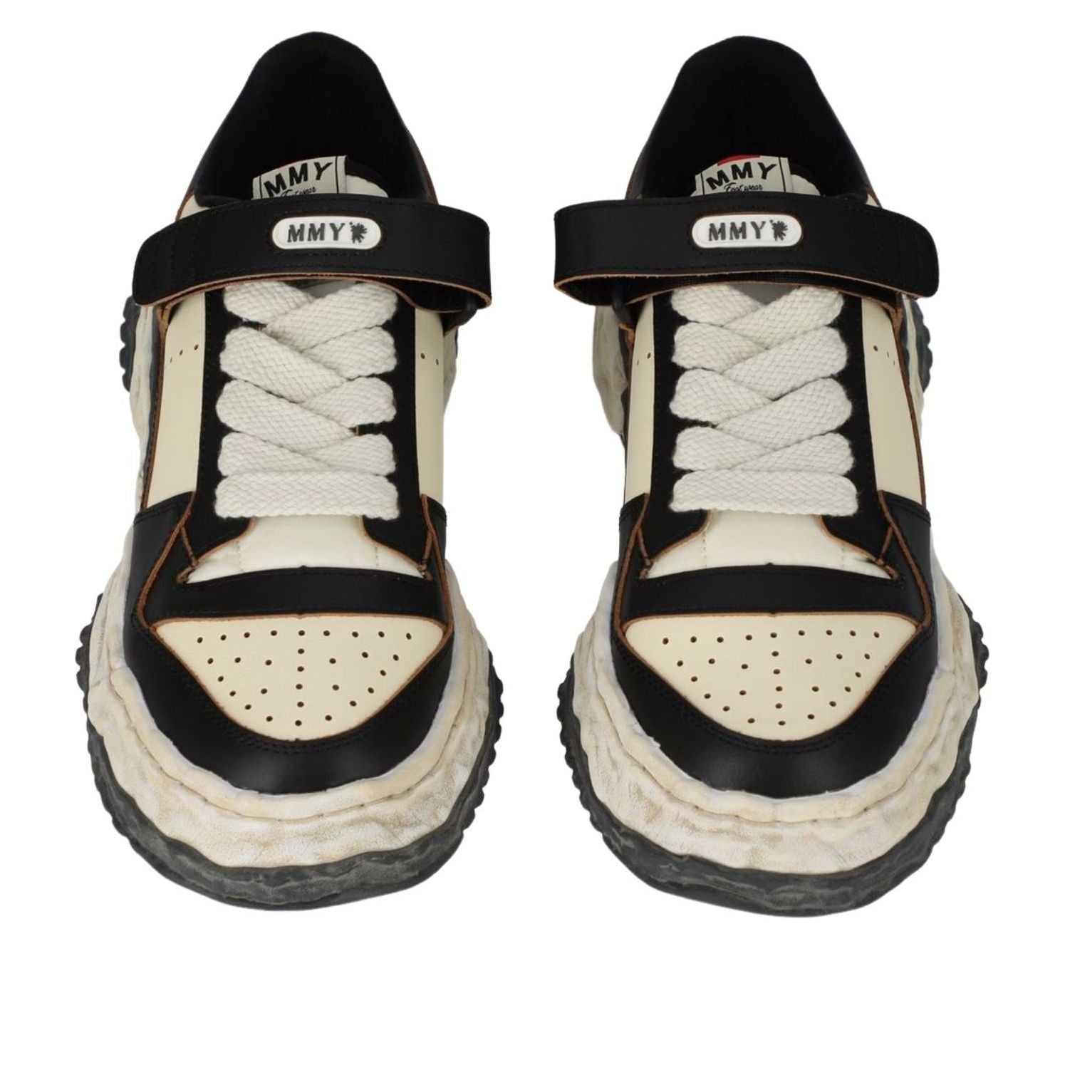 Maison MIHARA YASUHIRO Keith OG Sole VL Leather Low 'Black White' A14FW708-BLKWHT
