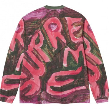 Supreme Paint L/S T-Shirt 'Red Green' SUP-SS24-039