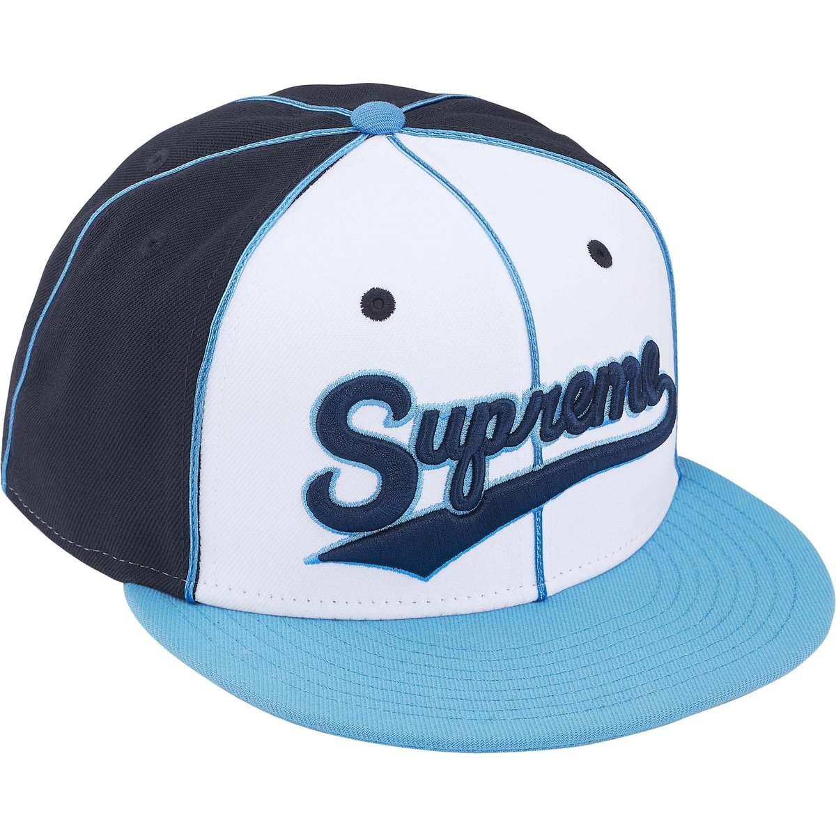 Supreme x New Era Piping Script Logo 'Navy' SS25H17-NAVY