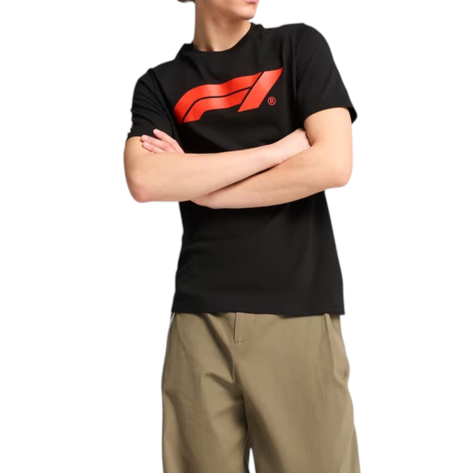 PUMA F1 Essentials Logo T-Shirt Regular Fit 'Black' 633264-01
