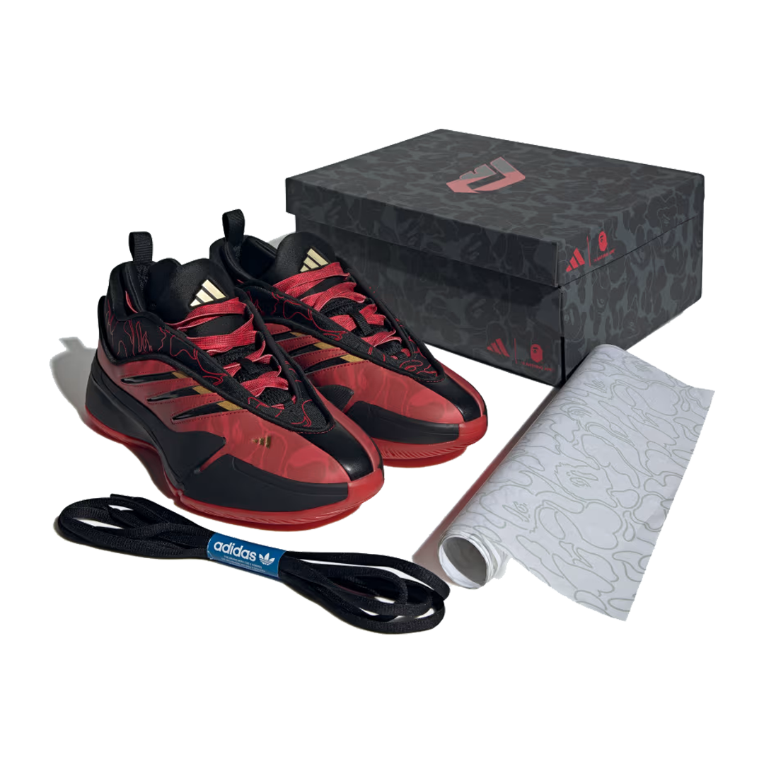adidas x A Bathing Ape Dame 9 'Better Scarlet' IH0786