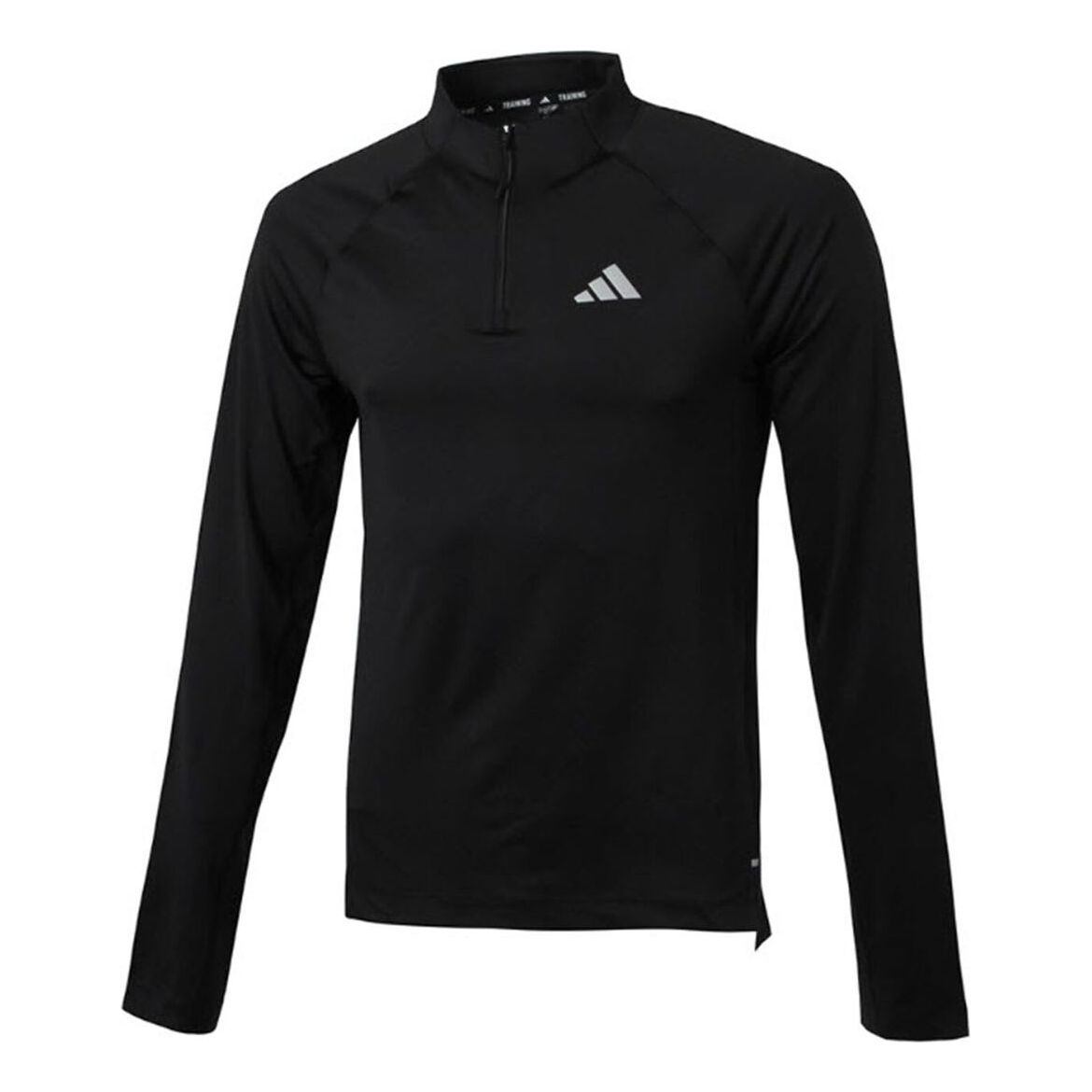 adidas Gym+ Training 1/4-Zip Long Sleeve T-Shirt Asia Sizing 'Black' IP4468