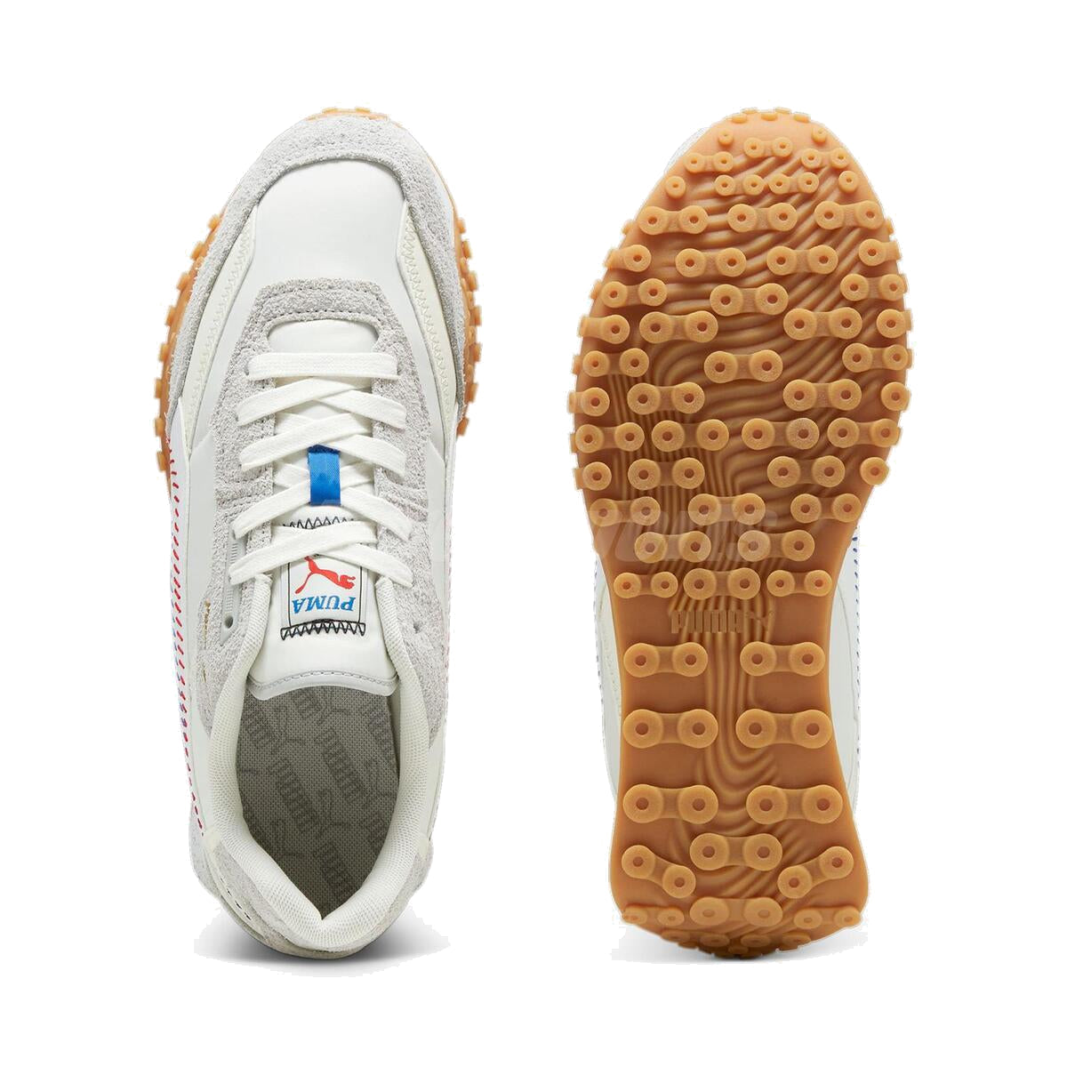 PUMA Blaktop Rider Premium Athletics 'White Brown' 398196-01