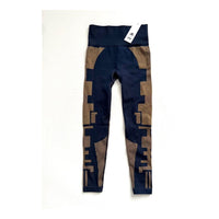 (WMNS) adidas x Karlie Kloss Knit Tights Asia Sizing 'Black Brown' HB1436