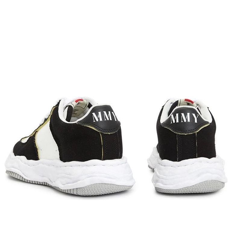 Maison MIHARA YASUHIRO Wayne OG Sole Canvas Low 'Black White' A14FW731-BLKWHT