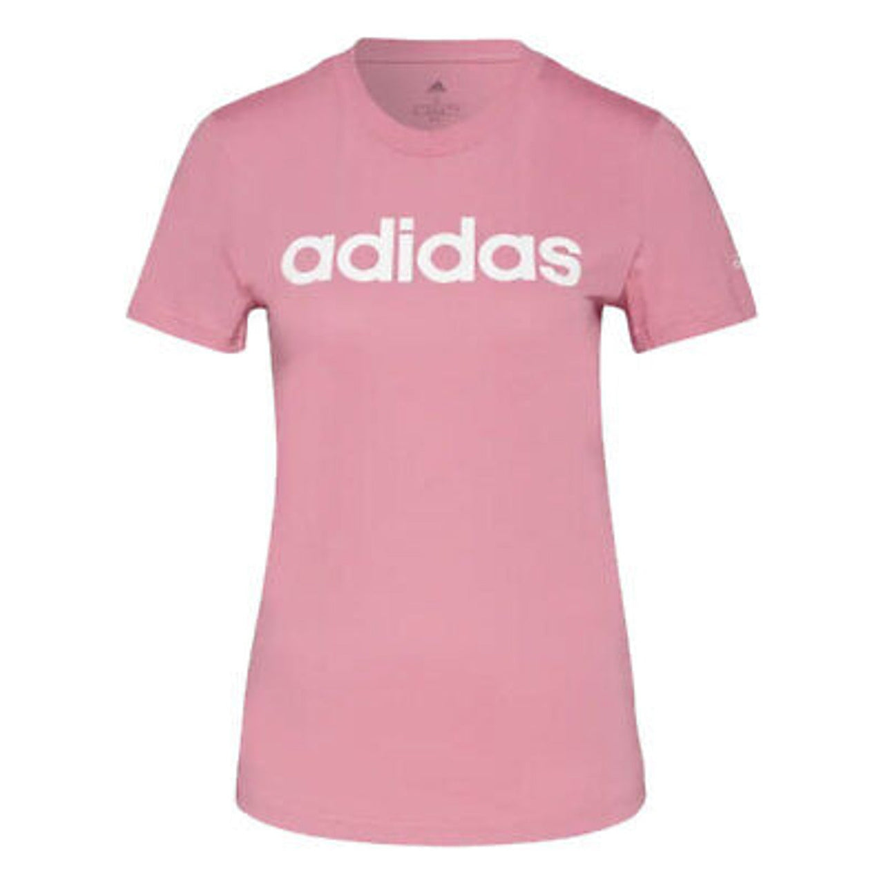 (WMNS) adidas Essentials Slim Logo T-Shirt Asia Sizing 'Pink' H07831