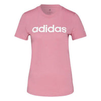 (WMNS) adidas Essentials Slim Logo T-Shirt Asia Sizing 'Pink' H07831