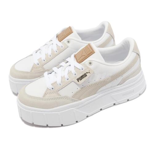 (WMNS) PUMA Mayze Stack Cord Sneakers 'White-Pristine' 392103-01