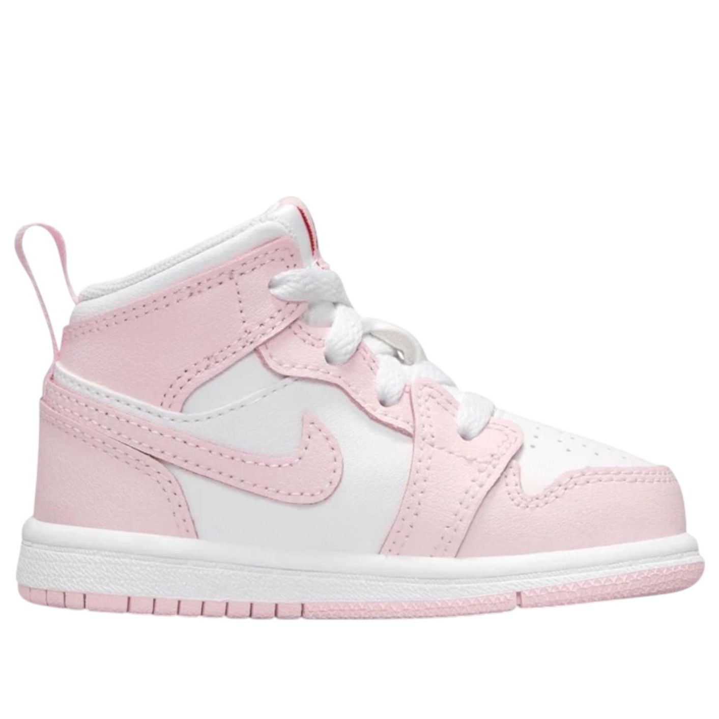 (TD) Air Jordan 1 Mid 'Pink Foam Fire Red White' DQ8425-608