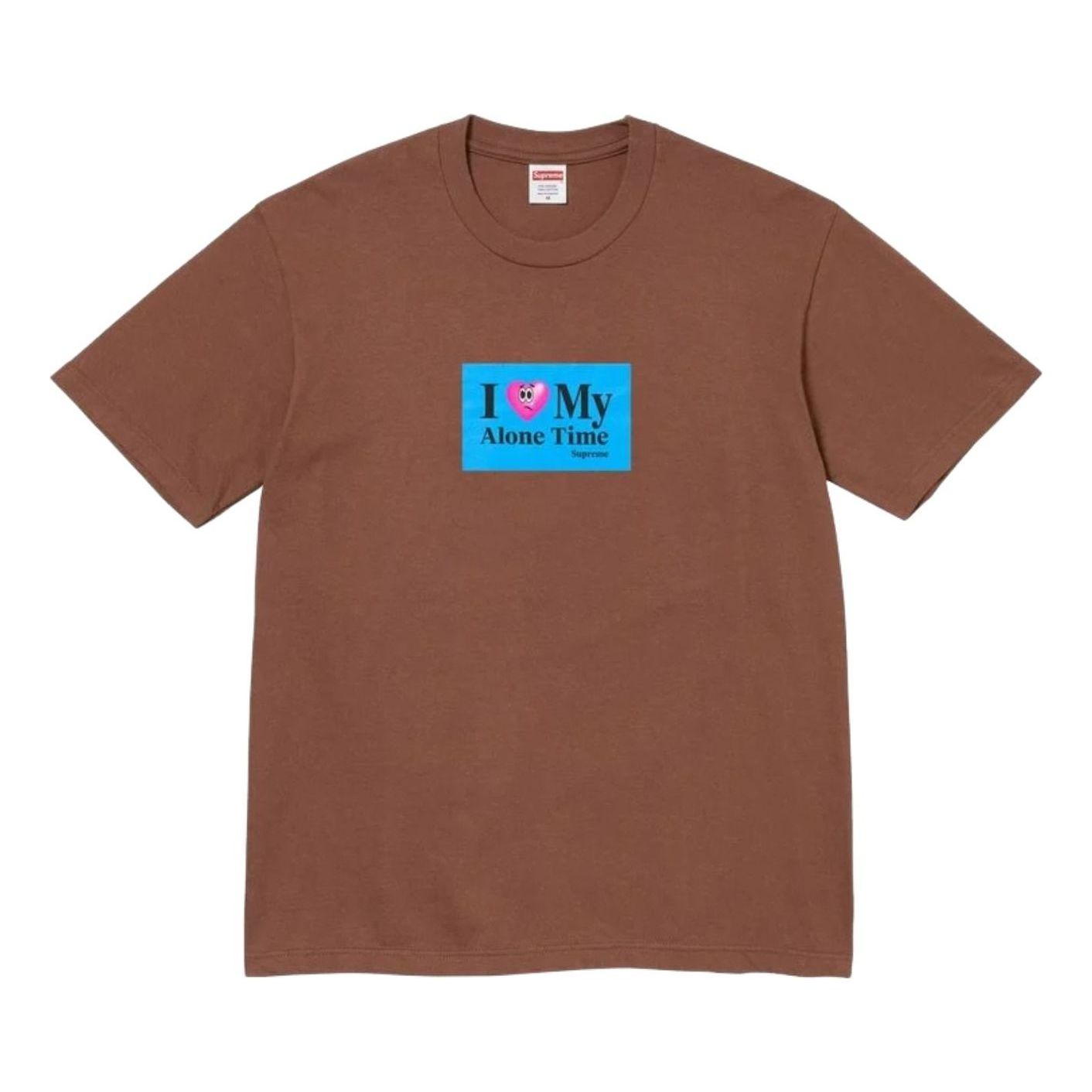 Supreme SS26 Alone Time T-Shirt 'Brown' SUP-SS26-163-BRN