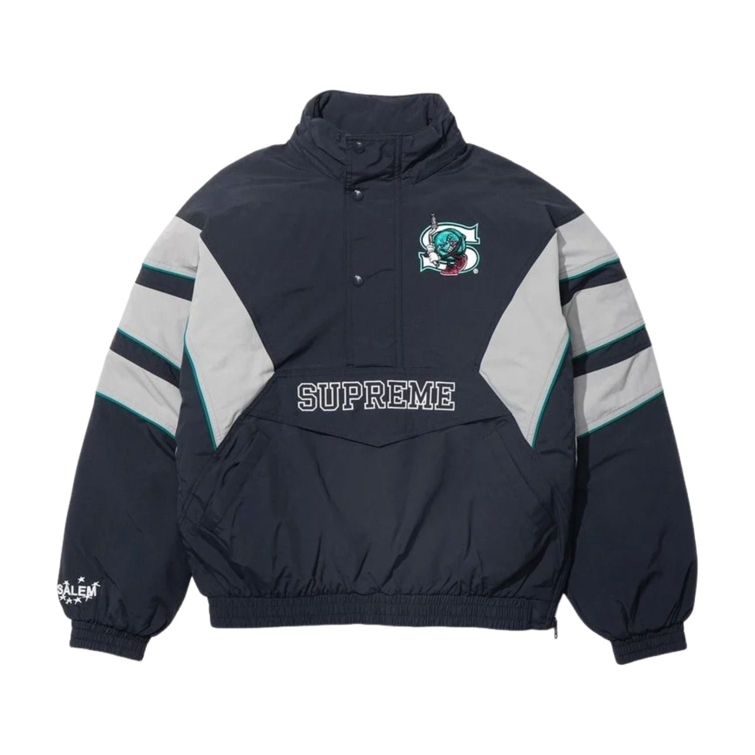 Supreme x SALEM SS26 Half Zip Stadium Jacket 'Navy' SUP-SS26-273-NVY