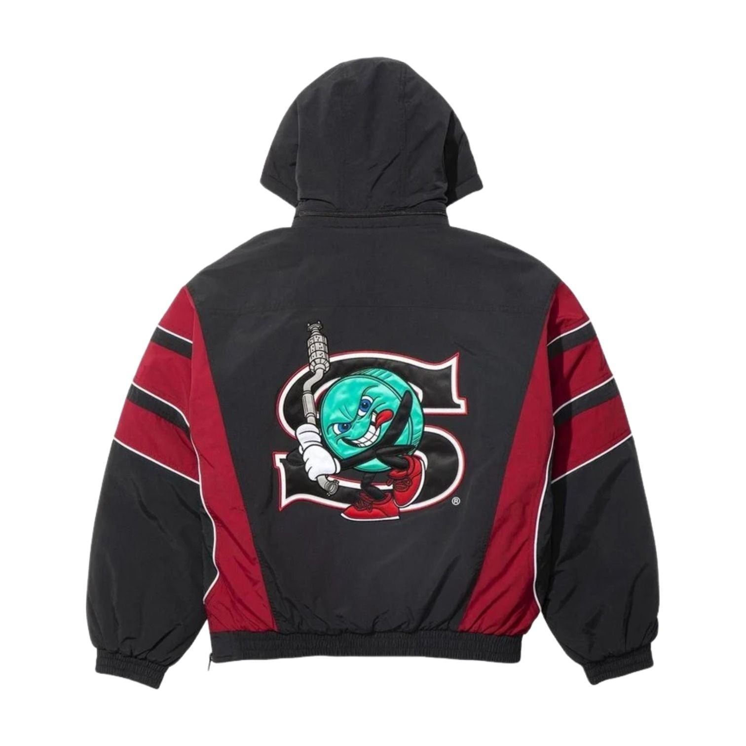 Supreme x SALEM SS26 Half Zip Stadium Jacket 'Black' SUP-SS26-273-RED
