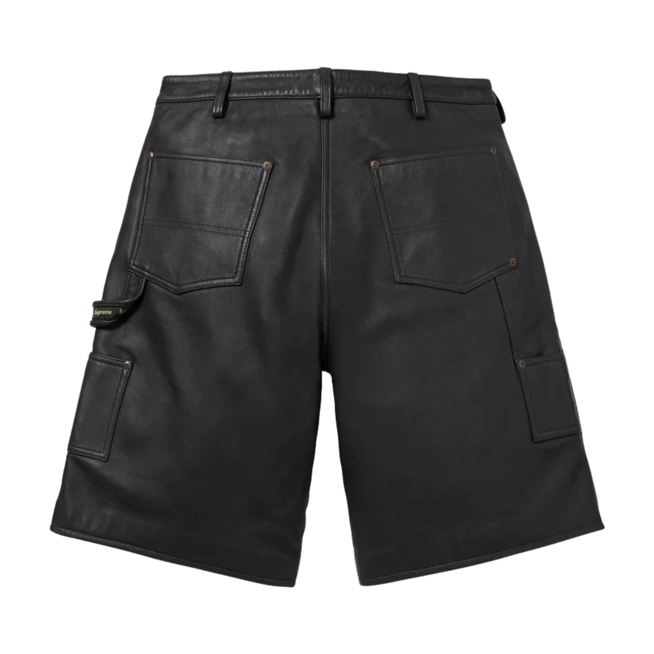 Supreme SS26 Leather Double Knee Painter Short 'Black' SUP-SS26-206-BLK