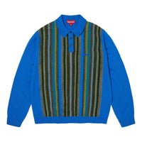 Supreme SS26 Multi Stripe Polo Sweater 'Blue' SUP-SS26-195-BLU