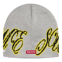 Supreme x New Era SS26 Cursive Beanie 'Grey' SUP-SS26-1010-GRY