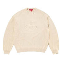 Supreme SS26 Overdyed Raised Sweater 'Stone' SUP-SS26-217-STN