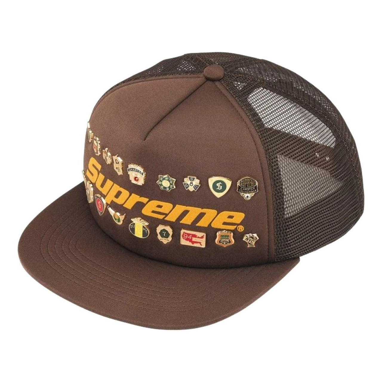 Supreme SS26 Pins Mesh Back 5-Panel 'Brown' SUP-SS26-1017-BRN