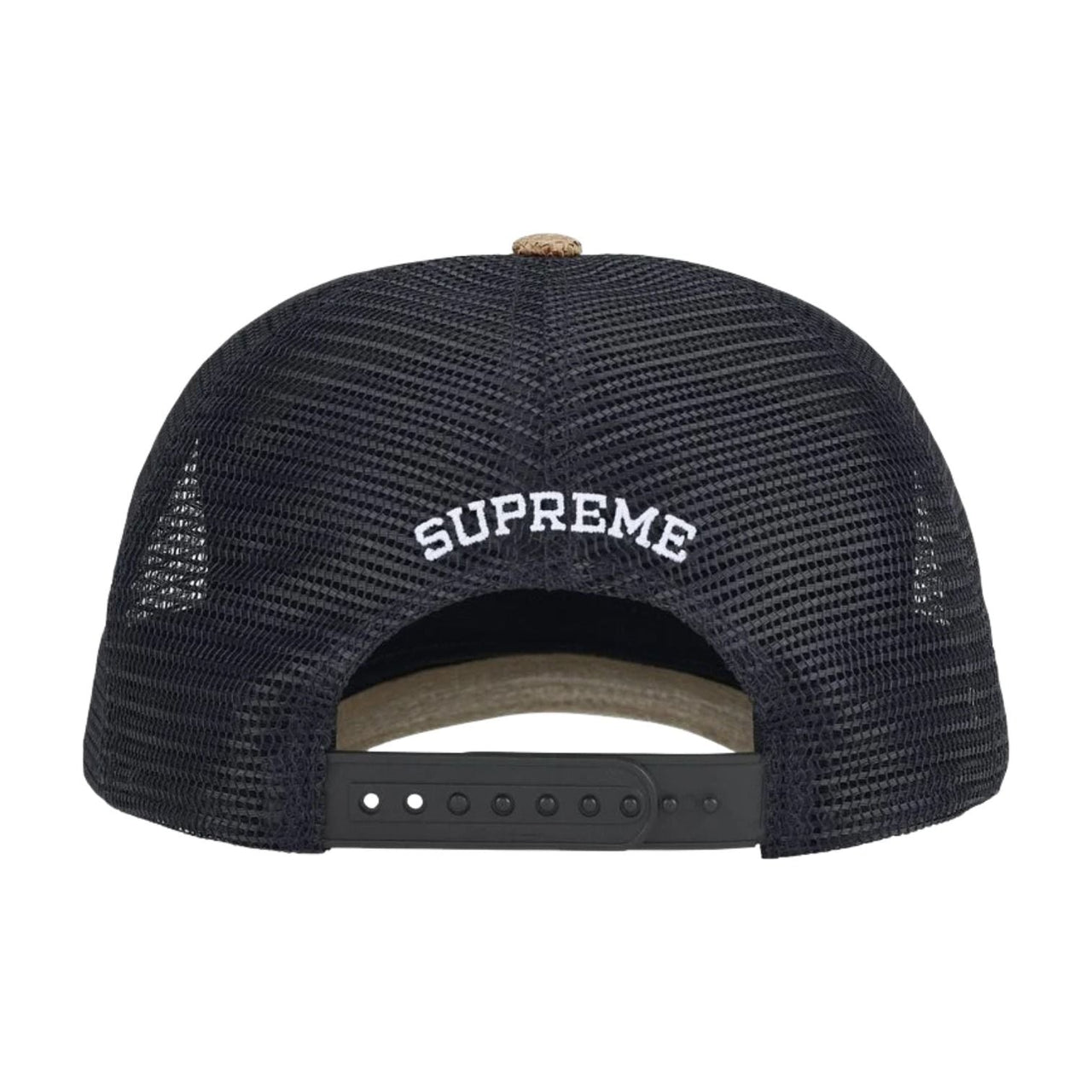 Supreme SS26 Raffia Mesh Back 5-Panel 'Tan' SUP-SS26-1032-TAN