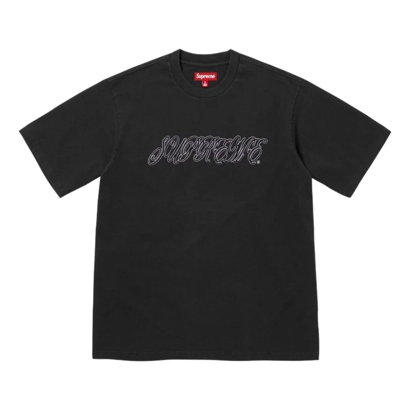 Supreme SS26 Raised Script S/S T-Shirt 'Black' SUP-SS26-180-BLK