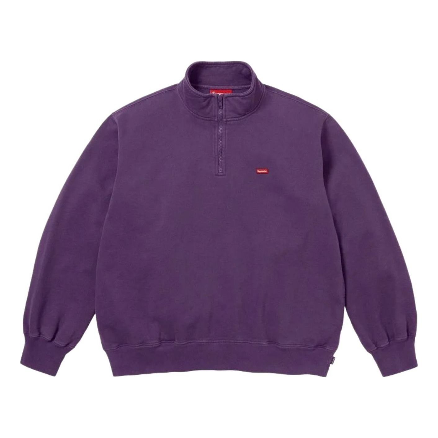Supreme SS26 Small Box Half Zip Pullover 'Dark Purple' SUP-SS26-200-PUR