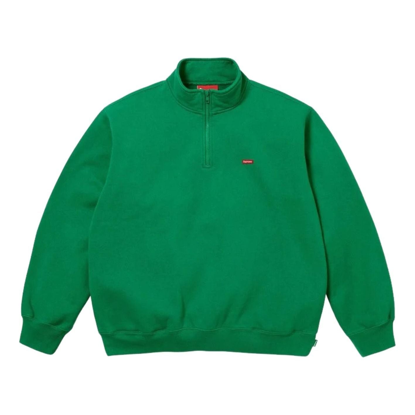 Supreme SS26 Small Box Half Zip Pullover 'Green' SUP-SS26-200-GRN