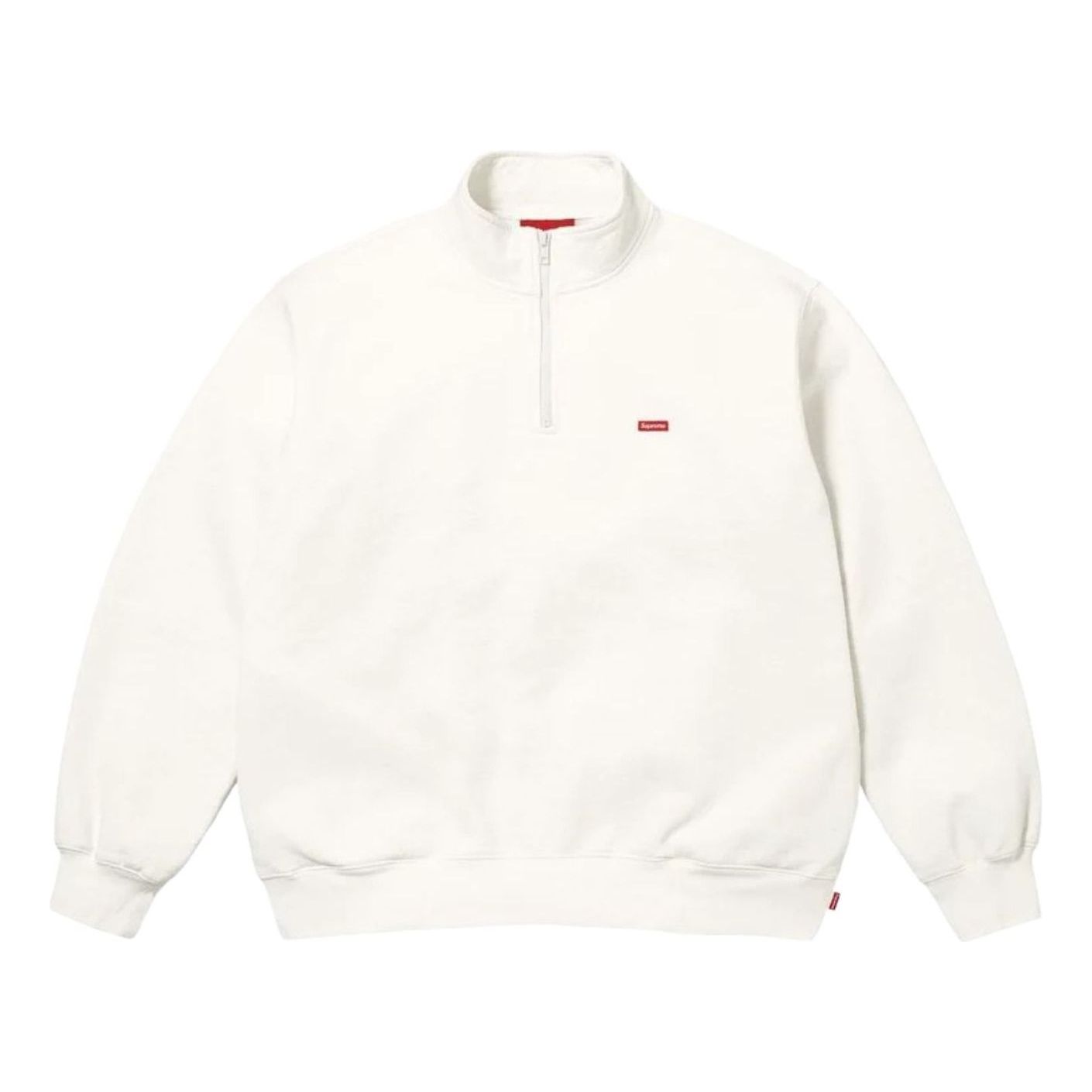 Supreme SS26 Small Box Half Zip Pullover 'White' SUP-SS26-200-WHT