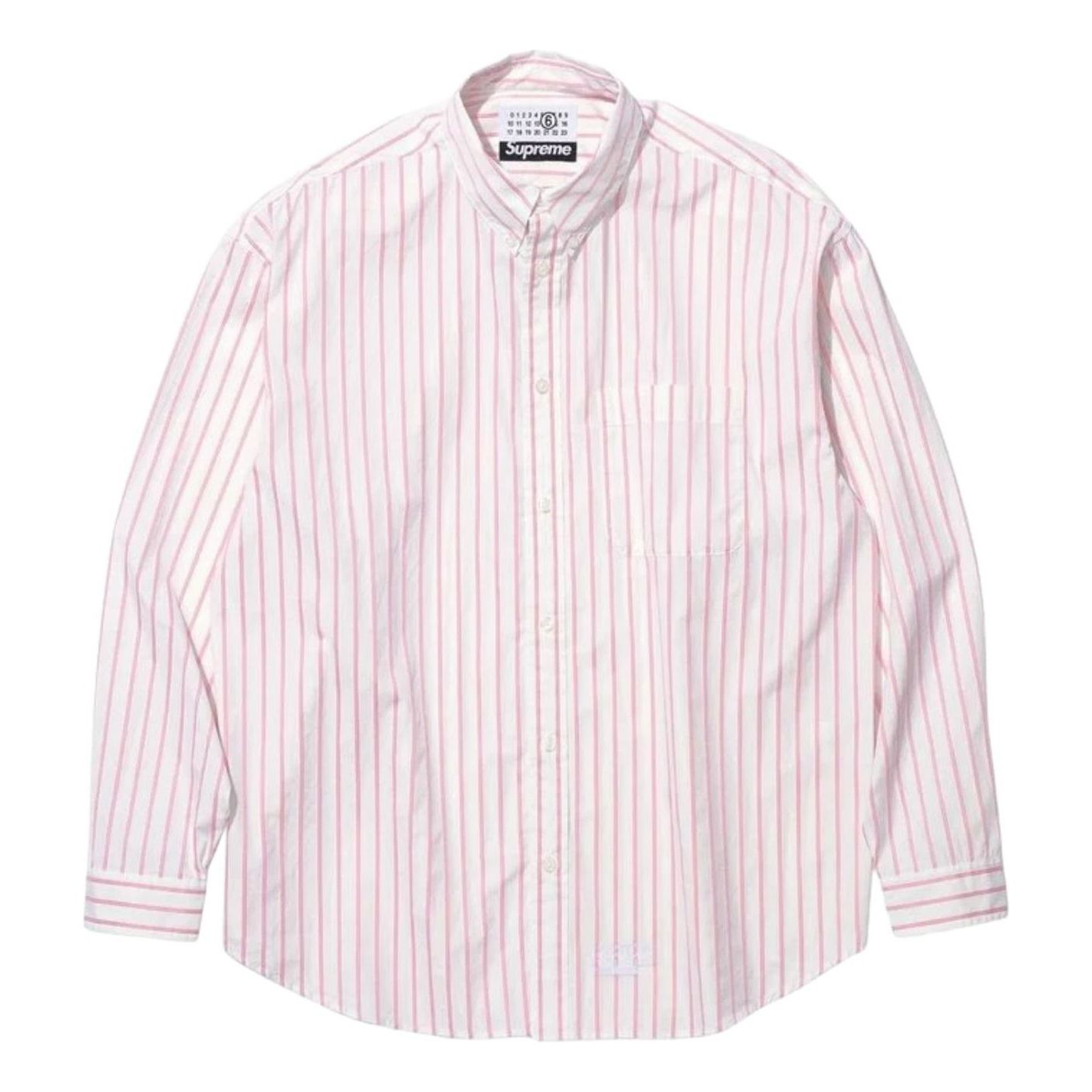 Supreme x MM6 Maison Margiela Stripe Shirt 'Pink' SUP-SS26-109-PNK