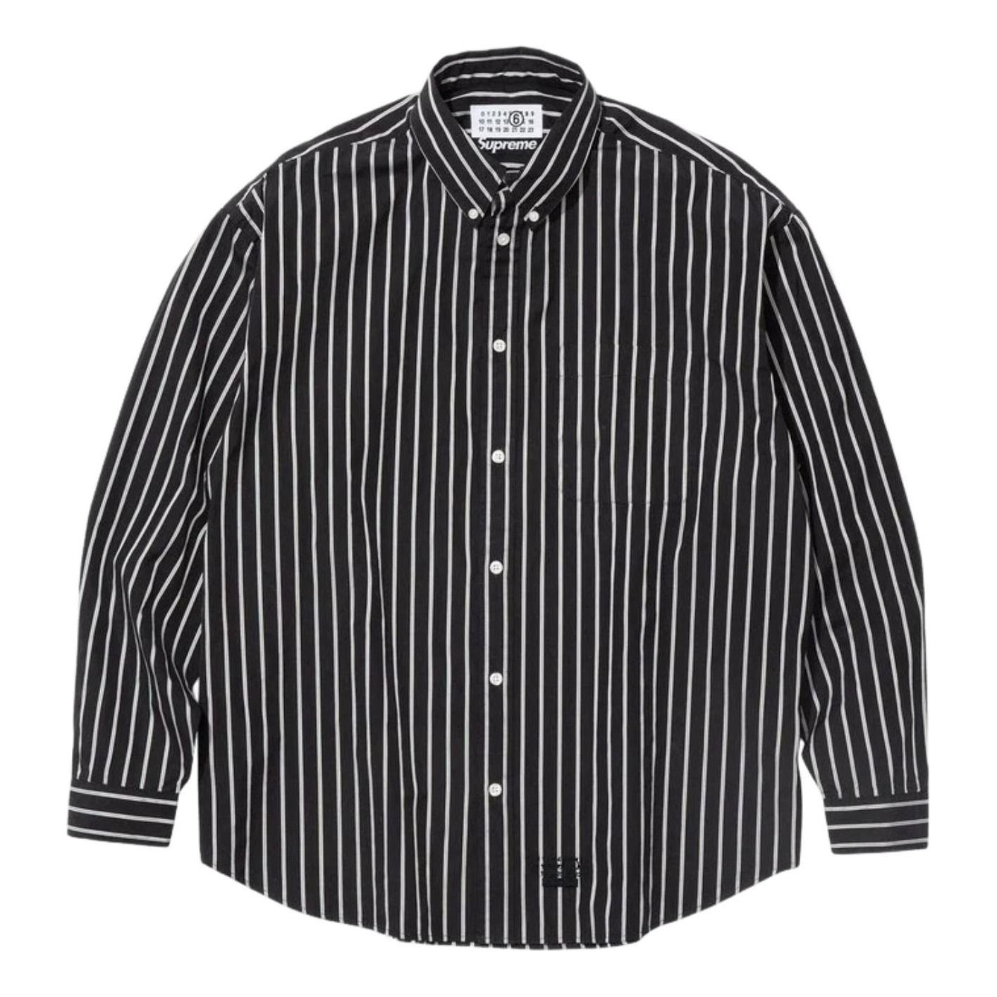Supreme x MM6 Maison Margiela Stripe Shirt 'Black' SUP-SS26-109-BLK