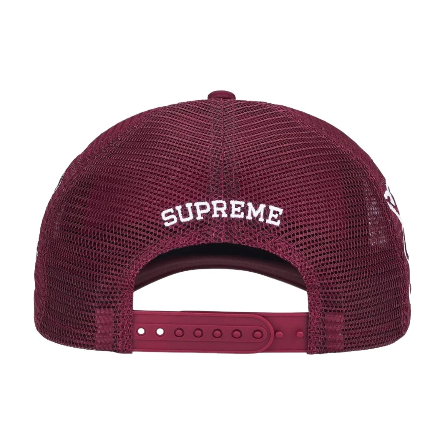 Supreme SS26 University Mesh Back 5-Panel 'Cardinal' SUP-SS26-1005-CRDNL