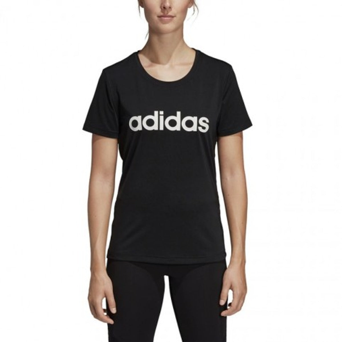 (WMNS) adidas Design 2 Move Logo T-Shirt Asia Sizing 'Black' DS8724
