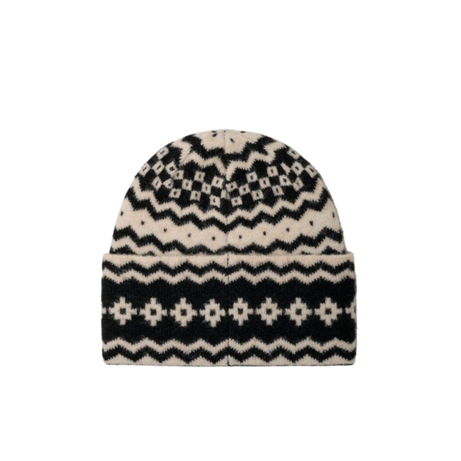 (WMNS) UGG Chunky UGGIsle Beanie Wool Hat 'Black White' 102745-BLKM