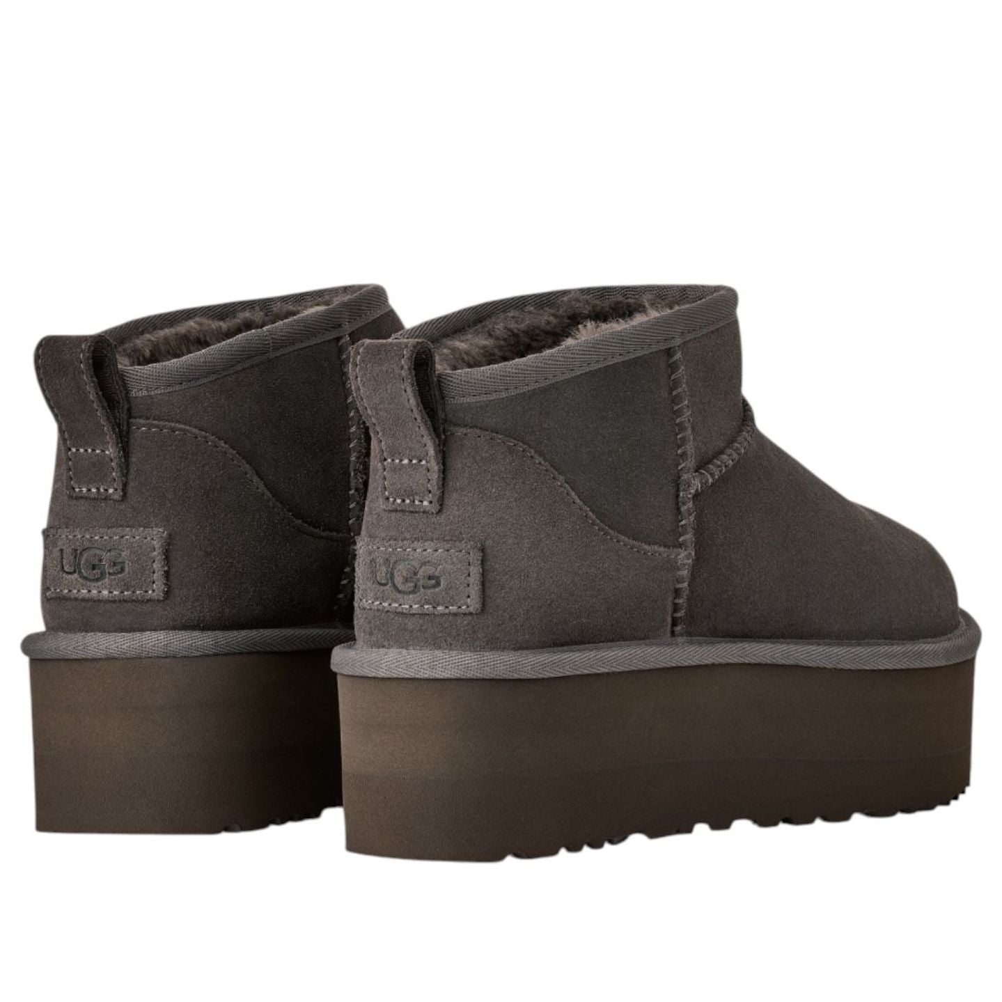 (WMNS) UGG Classic Ultra Mini Platform Boots 'Charcoal Grey' 1135092-CHRC