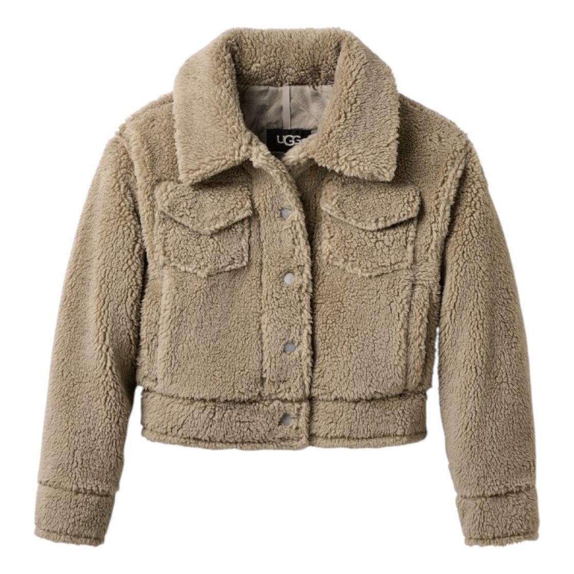 (WMNS) UGG Frankie Short Trucker Jacket 'Cobblestone' 1171459-CBBLG