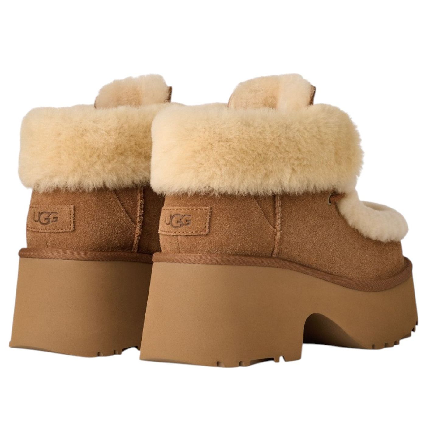 (WMNS) UGG Esmee Lace-up Boots 'Chestnut' 1171532-CHE