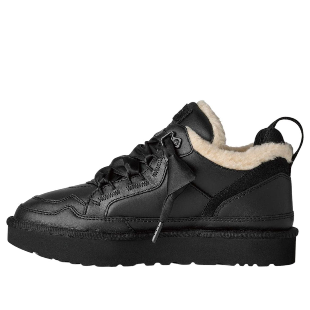 (WMNS) UGG Lowmel Leather 'Black' 1171537-BLK