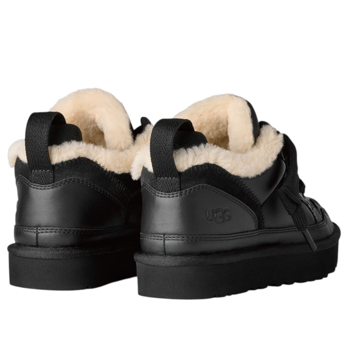 (WMNS) UGG Lowmel Leather 'Black' 1171537-BLK