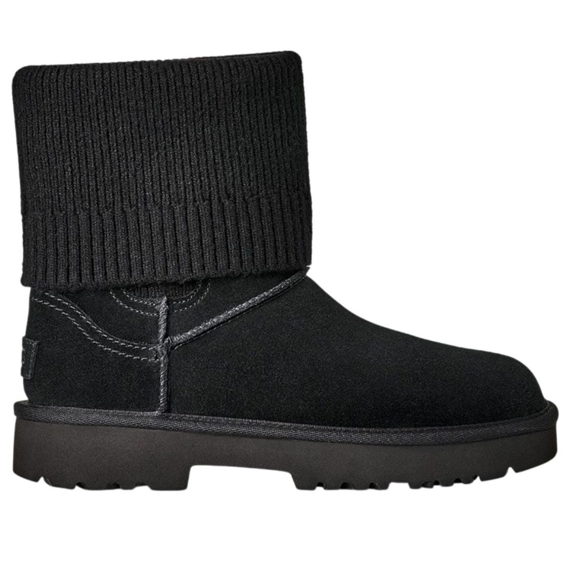 (WMNS) UGG Marais Knit Chelsea Snow Boots 'Black' 1171573-BLK